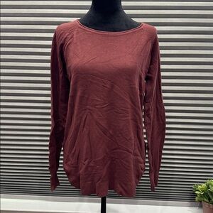 Pink Clover Rust Long Sleeve Top